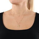 AMOR Anhänger (Halskette) Unisex, 375 Gold, Motiv Kreuz, Ansicht 2