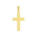 AMOR Anhänger (Halskette) Unisex, 375 Gold, Motiv Kreuz, Rückseite