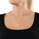 AMOR Anhänger (Halskette) Unisex, 375 Gold, Motiv Kreuz, Ansicht 2