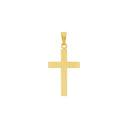 AMOR Anhänger (Halskette) Unisex, 375 Gold, Motiv Kreuz, Rückseite