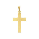 AMOR Anhänger (Halskette) Unisex, 375 Gold, Motiv Kreuz mit Corpus, Rückseite