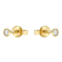 AMOR women's stud earrings, 375 gold, view 5