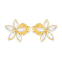 AMOR Ohrring (Ohrstecker) Damen, 375 Gold, Motiv Blume, Zirkonia weiß, Ansicht 4