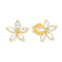 AMOR Ohrring (Ohrstecker) Damen, 375 Gold, Motiv Blume, Zirkonia weiß, Hauptbild