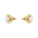 AMOR women's stud earrings, 375 gold, view 4