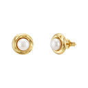 AMOR women's stud earrings, 375 gold, main image