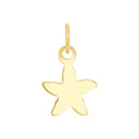 AMOR Anhänger (Halskette) Damen, 375 Gold, Motiv Seestern, Rückseite