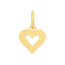 AMOR Anhänger (Halskette) Damen, 375 Gold, Motiv Herz, Rückseite