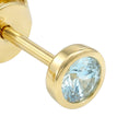 AMOR women's stud earrings, 375 gold, view 3