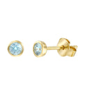 AMOR women's stud earrings, 375 gold, main image