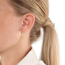 AMOR Ohrring (Creolen) Damen, 375 Gold, Ansicht 2