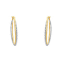 AMOR Ohrring (Creolen) Damen, 375 Gold teil-rhodiniert, Ansicht 3