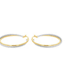 AMOR Ohrring (Creolen) Damen, 375 Gold teil-rhodiniert, Ansicht 4