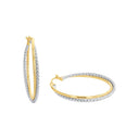 AMOR Ohrring (Creolen) Damen, 375 Gold teil-rhodiniert, Hauptbild