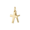 AMOR unisex pendant, 375 gold, back