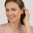 AMOR Ohrring (Creolen) Damen, 375 Gold, am Model