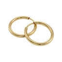 AMOR women's hoop earrings, 375 gold, view 4