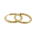 AMOR women's hoop earrings, 375 gold, view 5