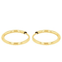 AMOR women's hoop earrings, 375 gold, view 5