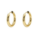 AMOR women's hoop earrings, 375 gold, view 6