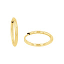 AMOR women's hoop earrings, 375 gold, main image