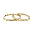 AMOR women's hoop earrings, 375 gold, view 4