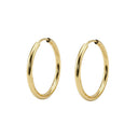 AMOR women's hoop earrings, 375 gold, view 5