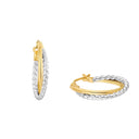 AMOR Ohrring (Creolen) Damen, 375 Gold teil-rhodiniert, Hauptbild