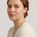 AMOR Ohrring (Creolen) Damen, 375 Gold, am Model