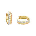 AMOR Ohrring (Creolen) Damen, 375 Gold teil-rhodiniert, Hauptbild