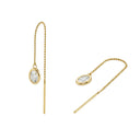 AMOR women's threader earrings, 375 gold, main image