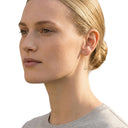 AMOR women's threader earrings, 375 gold, worn by model