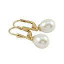 AMOR women's drop earrings, 375 gold, view 3