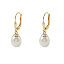 AMOR women's drop earrings, 375 gold, view 5
