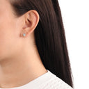 AMOR Ohrring (Ohrstecker) Damen, 375 Gold, Zirkonia weiß, Ansicht 2