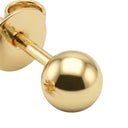 AMOR unisex stud earrings, 375 gold, view 3