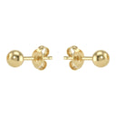 AMOR unisex stud earrings, 375 gold, view 4