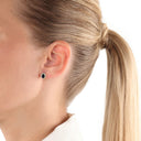 AMOR Ohrring (Ohrstecker) Damen, 375 Gold, Zirkonia blau, Ansicht 2