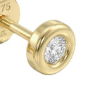 AMOR women's stud earrings, 375 gold, view 3