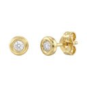 AMOR women's stud earrings, 375 gold, main image