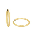 AMOR women's hoop earrings, 375 gold, main image
