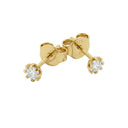 AMOR Ohrring (Ohrstecker) Damen, 375 Gold, Zirkonia weiß, Ansicht 3