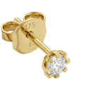 AMOR Ohrring (Ohrstecker) Damen, 375 Gold, Zirkonia weiß, Ansicht 4