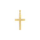 AMOR Anhänger (Halskette) Unisex, 375 Gold, Motiv Kreuz, Rückseite