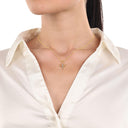 AMOR Halskette Damen, 375 Gold, Motiv Libelle, Ansicht 2