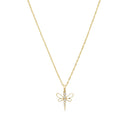 AMOR Halskette Damen, 375 Gold, Motiv Libelle, Hauptbild