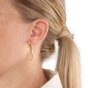 AMOR Ohrring (Creolen) Damen, 375 Gold, Ansicht 2