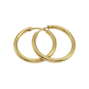 AMOR women's hoop earrings, 375 gold, view 3