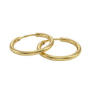 AMOR women's hoop earrings, 375 gold, view 4