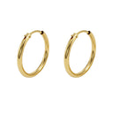 AMOR women's hoop earrings, 375 gold, view 5